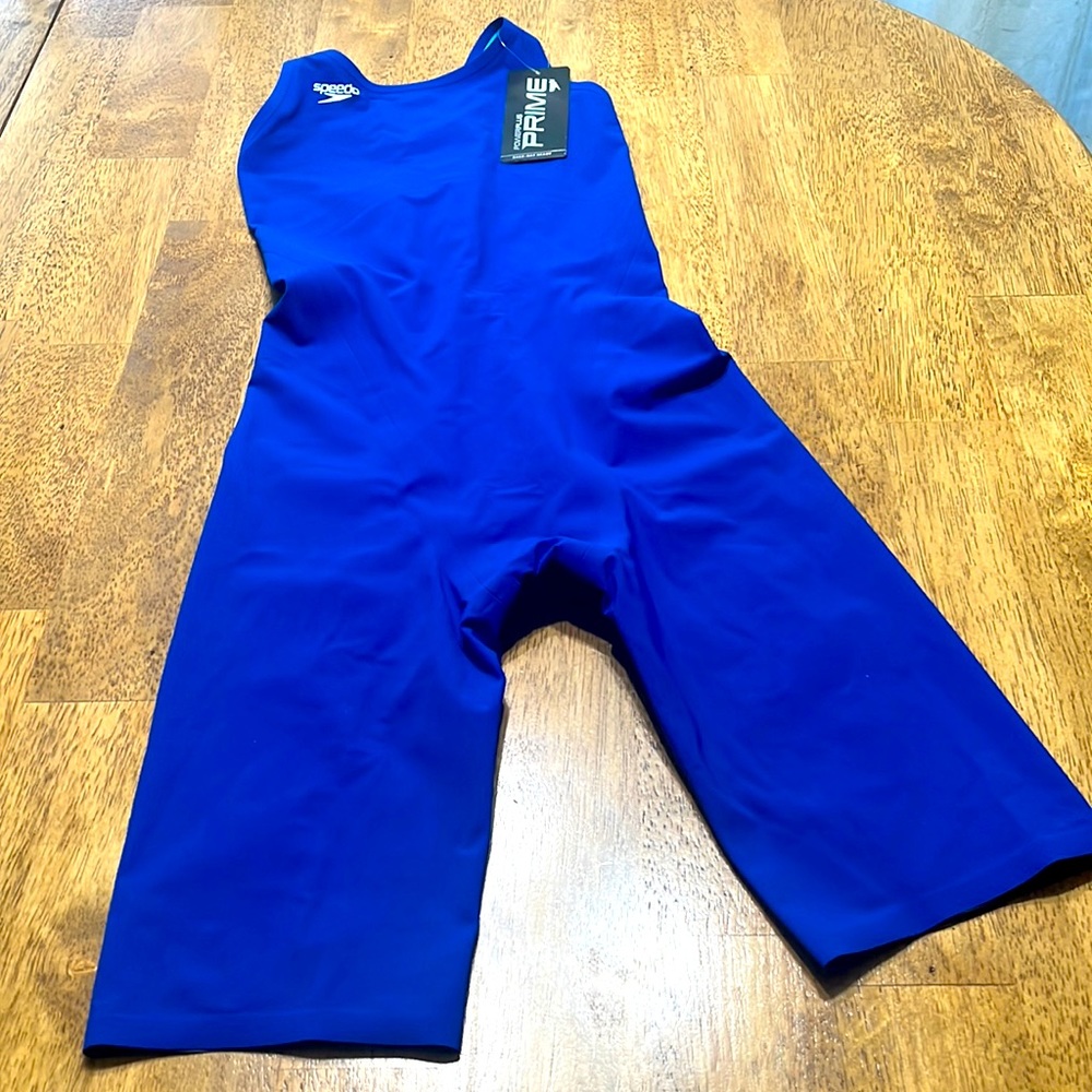 New SPEEDO PowerPlus Prime Kneeskin Swimsuit Triathlon Marathon size 26